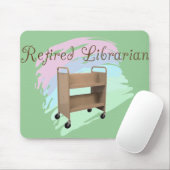 Gepensioneerde Librarian EMPTY CART Muismat (Met muis)