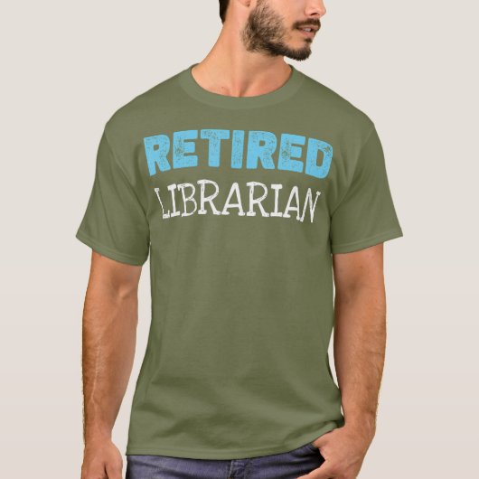 Gepensioneerde Librarian Gifts Funny Retirement T-shirt (Voorkant)