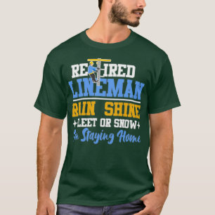 Gepensioneerde Lineman Electricia schitteren de sl T-shirt