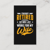 Gepensioneerde man Uittredingsvervroegde Mannen Re Visitekaartje (Voorkant)