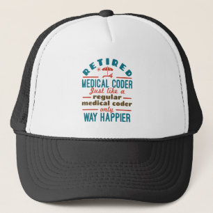 Gepensioneerde medische coder Funny Retirement Hap Trucker Pet