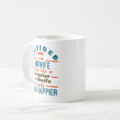 Gepensioneerde Midechtgenote, Midwifery Retirement Koffiemok (Voorkant links)