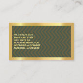 Gepensioneerde Militaire Aangepaste Foto Visitekaartje (Achterkant)