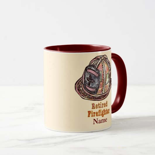 Gepensioneerde mok brandweerman (Voorkant rechts)