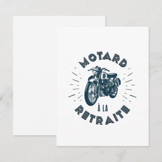 Gepensioneerde motor kaart (Voorkant / Achterkant)