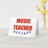 GEPENSIONEERDE MUZIEKLERAAR KAART (Gele Bloem)