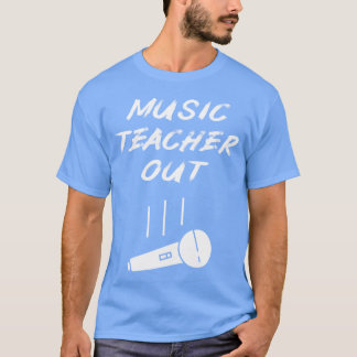 Gepensioneerde muziekleraar Microfoon valt weg Ein T-shirt