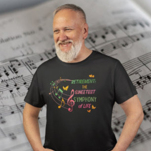 Gepensioneerde muziekliefhebber Docent Pensioen T-shirt