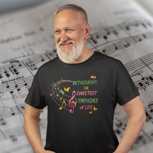 Gepensioneerde muziekliefhebber Docent Pensioen T-shirt