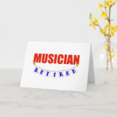 GEPENSIONEERDE MUZIKANT KAART (Gele Bloem)