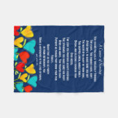 Gepensioneerde Nurse Poem Fleece Blanket marine Deken (Voorkant (Horizontaal))