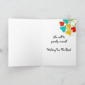 Gepensioneerde Nurse Practitioner Kaart Floral (Binnen)