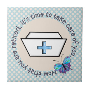 Gepensioneerde Nurse Tile Tegeltje