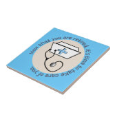 Gepensioneerde Nurse Tile Tegeltje (Zijkant)