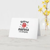 Gepensioneerde oma groot cadeau Gepensioneerde ver Kaart (Gele Bloem)