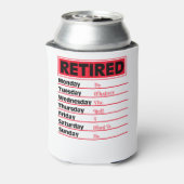 Gepensioneerde pensioencadeaus 2020 voor schema blikjeskoeler (Blikje Achterkant)