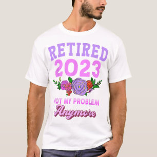 Gepensioneerde pensionering 2023 Funny Retirement T-shirt