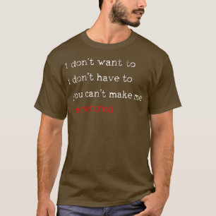Gepensioneerde pensionering Senior Grandpa Grandma T-shirt