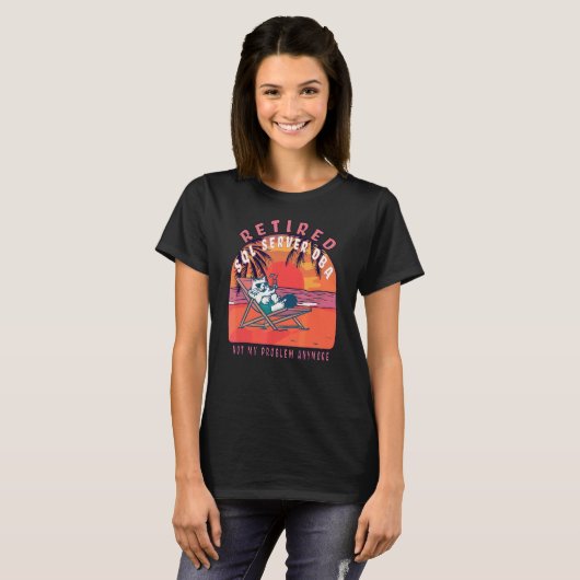 Gepensioneerde pensionering SQL Server Dba T-shirt (Voorkant volledig)