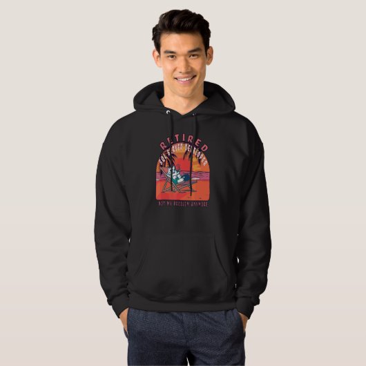 Gepensioneerde pensionering SQL Server Developer Hoodie (Voorkant volledig)