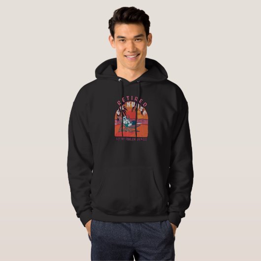 Gepensioneerde  pensionering verpleegster hoodie (Voorkant volledig)