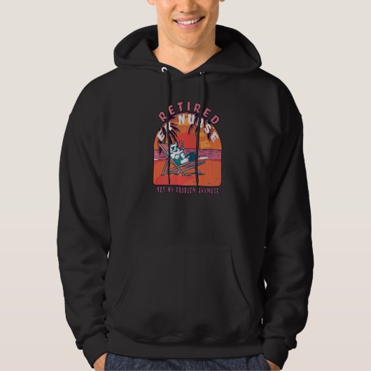 Gepensioneerde  pensionering verpleegster hoodie (Voorkant)