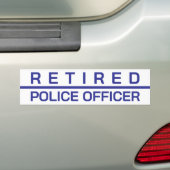  gepensioneerde politie-Bumpersticker Bumpersticker (Op auto)