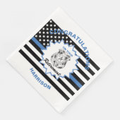 Gepensioneerde Politie Gefeliciteerd Pensioen Servet (Hoek)