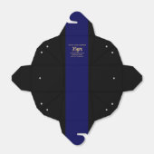 Gepensioneerde politieagent Dünne blauwe lijn Pers Bedankdoosjes (Uitgevouwen)