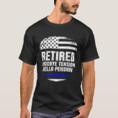 Gepensioneerde politieman Grappig Retirement Polic T-shirt (Voorkant)