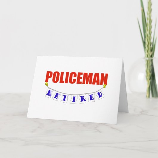 GEPENSIONEERDE POLITIEMAN KAART (Voorkant)