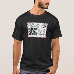 Gepensioneerde postarbeider Gepensioneerde Kantoor T-shirt