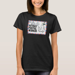 Gepensioneerde postarbeider Gepensioneerde Kantoor T-shirt