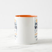 Gepensioneerde postarbeider Mailman Retirement Pri Tweekleurige Koffiemok (Center)