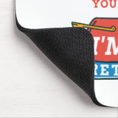 Gepensioneerde postbeambte Aangepaste postbode Pen Muismat (Hoek)