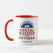 Gepensioneerde postbeambte GAG pensioen gepersonal Mok (Links)