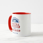 Gepensioneerde postbeambte GAG pensioen gepersonal Mok (Voorkant links)