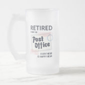 Gepensioneerde postbeambte Mailman Funny Matglas Bierpul (Links)