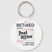 Gepensioneerde postbeambte Mailman Funny Sleutelhanger (Voorkant)