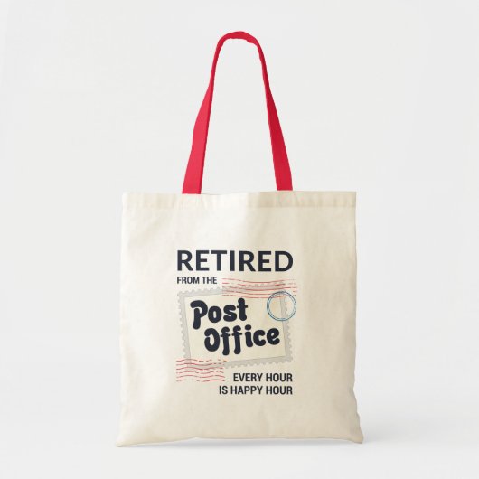 Gepensioneerde postbeambte Mailman Funny Tote Bag (Voorkant)