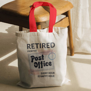 Gepensioneerde postbeambte Mailman Funny Tote Bag