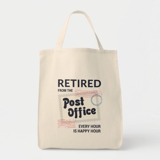 Gepensioneerde postbeambte Mailman Funny Tote Bag (Voorkant)