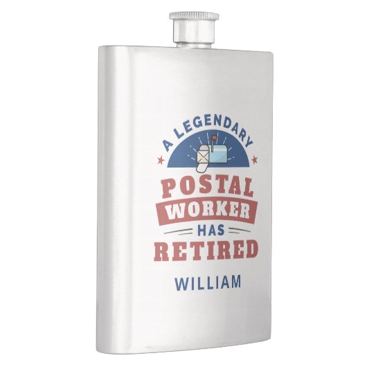 Gepensioneerde postbeambte Mailman pensioen grappi Flacon (Rechts)