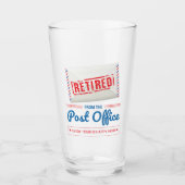 Gepensioneerde postbeambte Mailman Retirement Funn Glas (Voorkant)