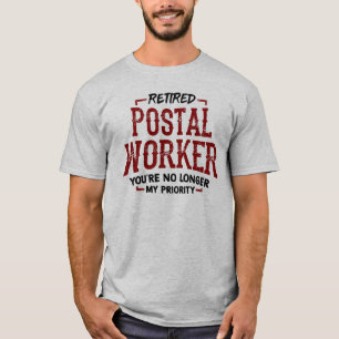 Gepensioneerde postbeambte Mailman Retirement Funn T-shirt