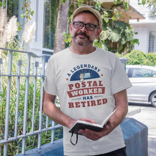 Gepensioneerde postbeambte Mailman Retirement Funn T-shirt