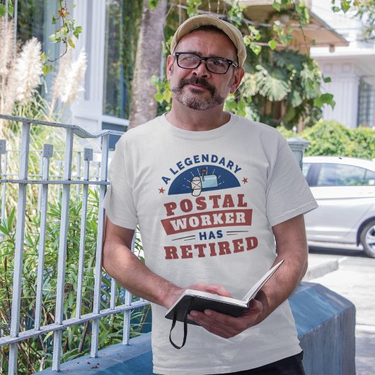 Gepensioneerde postbeambte Mailman Retirement Funn T-shirt