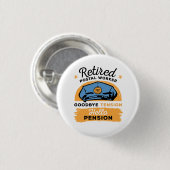 Gepensioneerde postbeambte Mailman Retirement Ronde Button 3,2 Cm (Voorkant /achterkant)