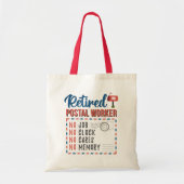 Gepensioneerde postbeambte Mailman Retirement Tote Bag (Voorkant)