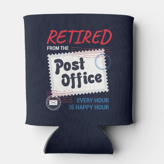 Gepensioneerde postbeambte Medewerker Blikjeskoeler (Achterkant)